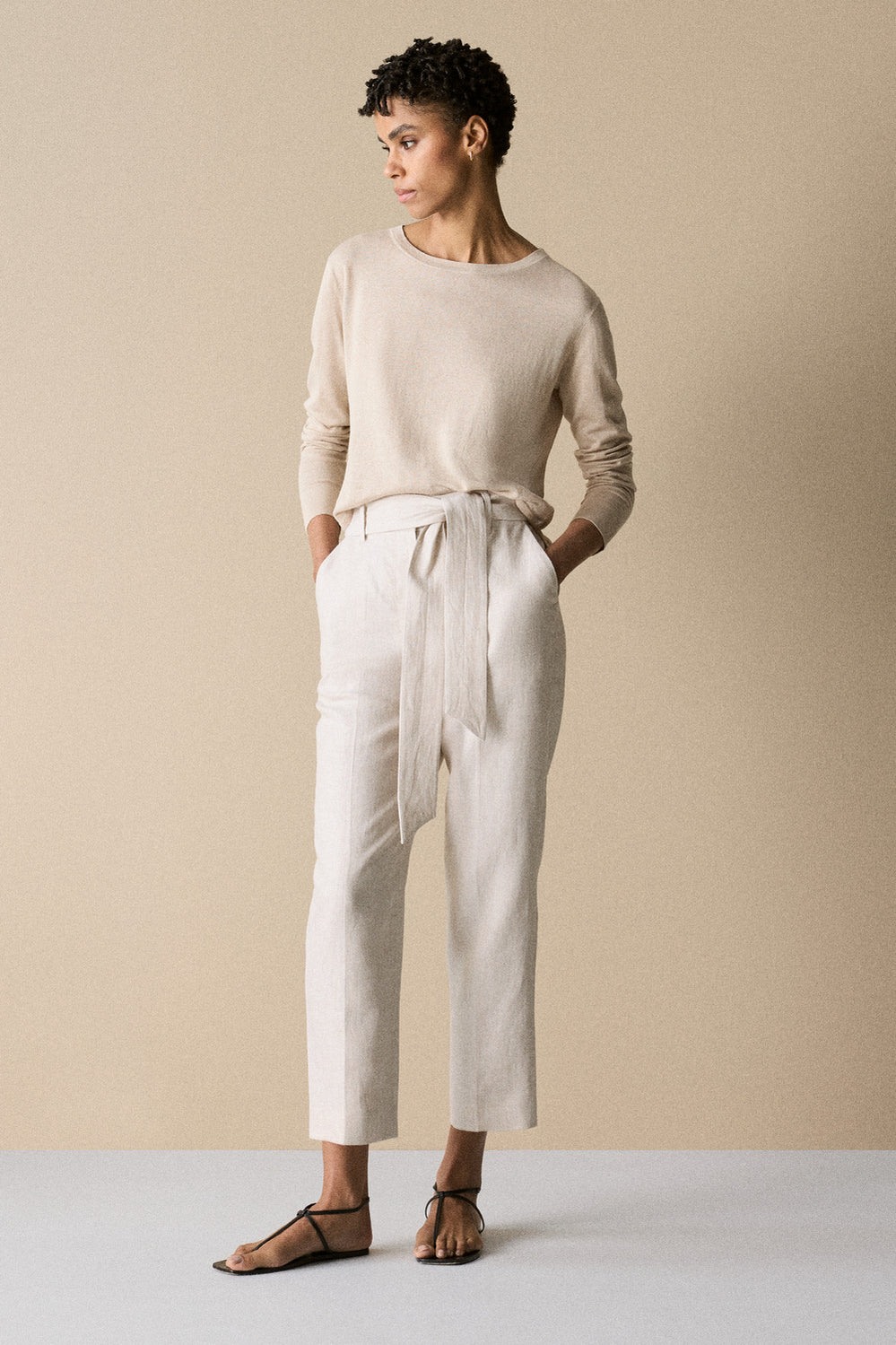 Linen Straight Leg Pant