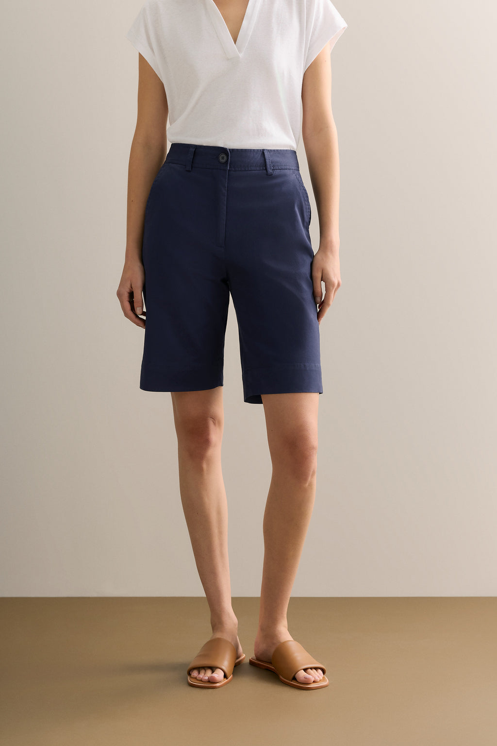 Stretch Cotton Twill Walker Short