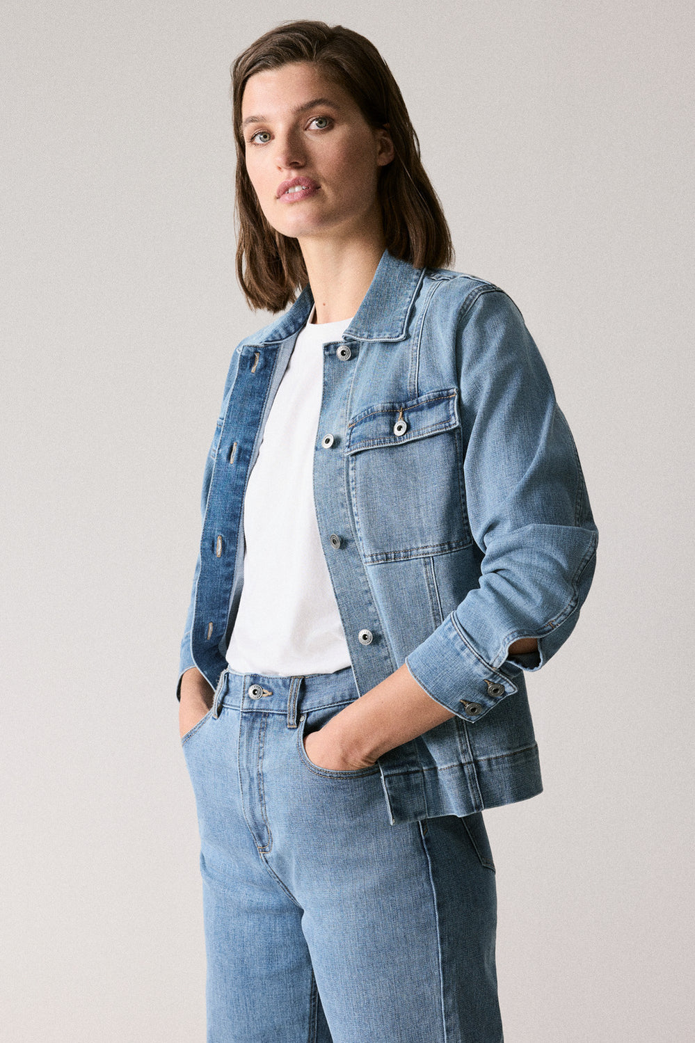 Pocket Detail Denim Jacket