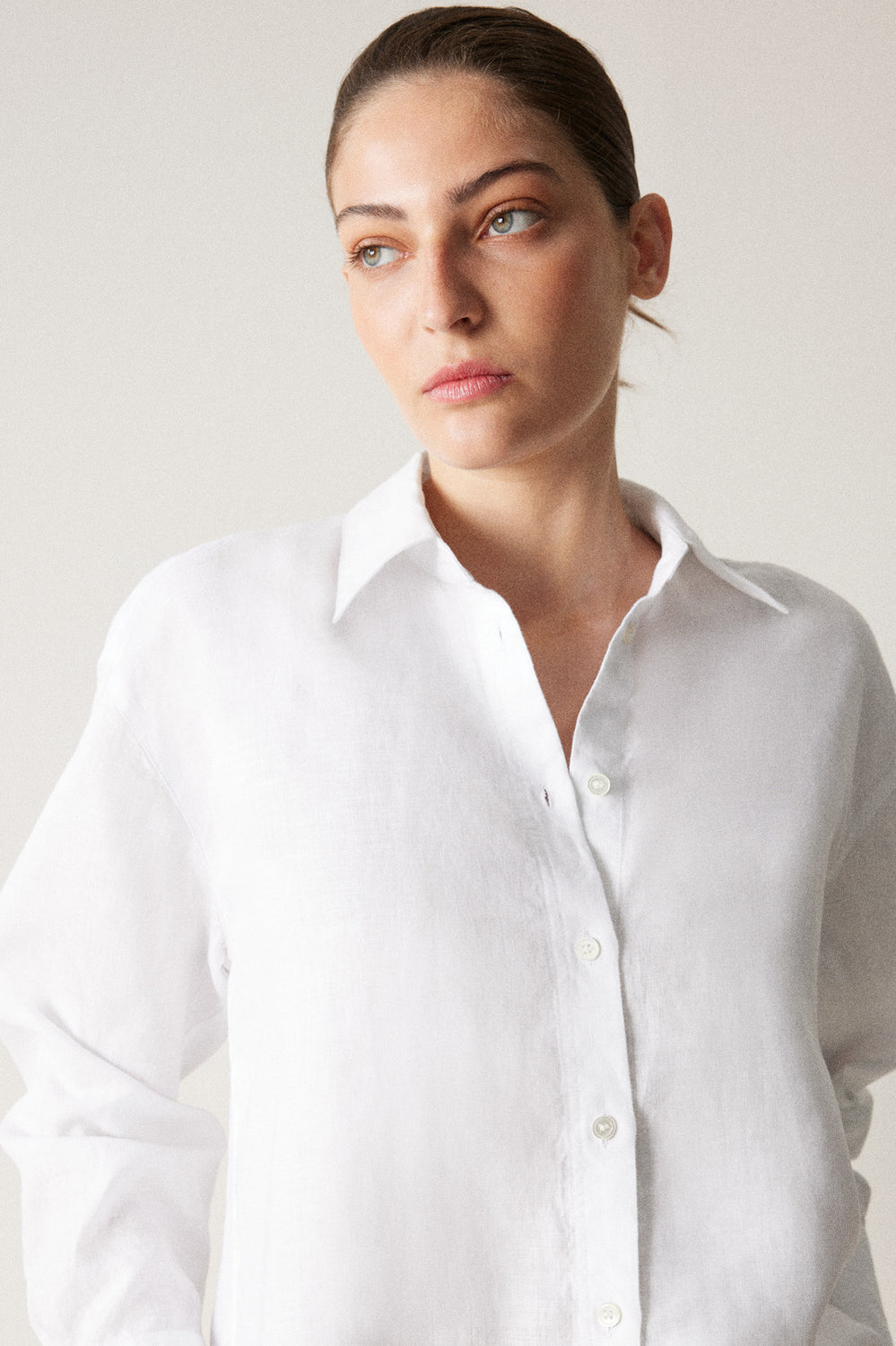 Linen Relaxed Long Sleeve Shirt
