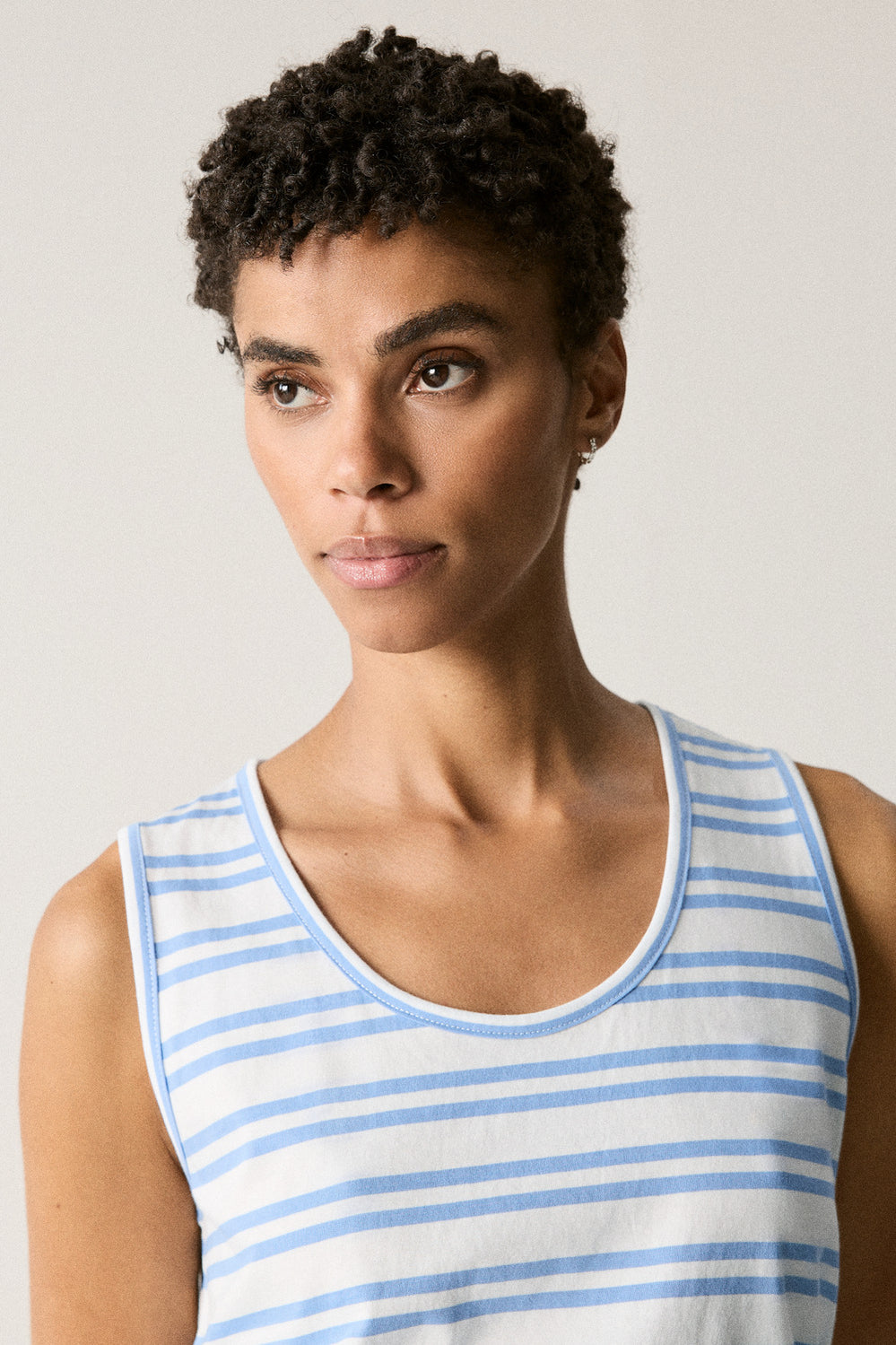 Pima Cotton Stripe Tank