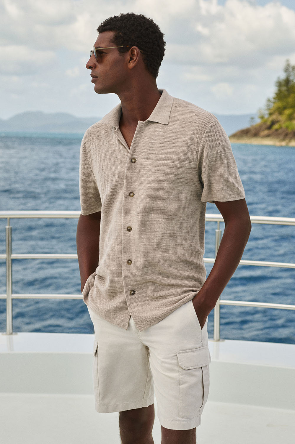 Cotton Linen Knit Shirt