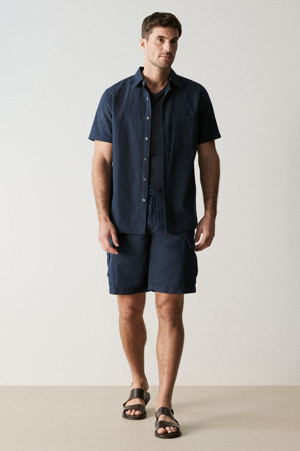 Linen Cotton Utility Short