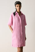 Yarn Dyed Linen Shift Dress