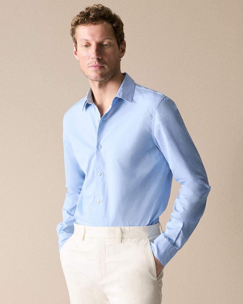 Tailored Fit Poplin Smart Shirt