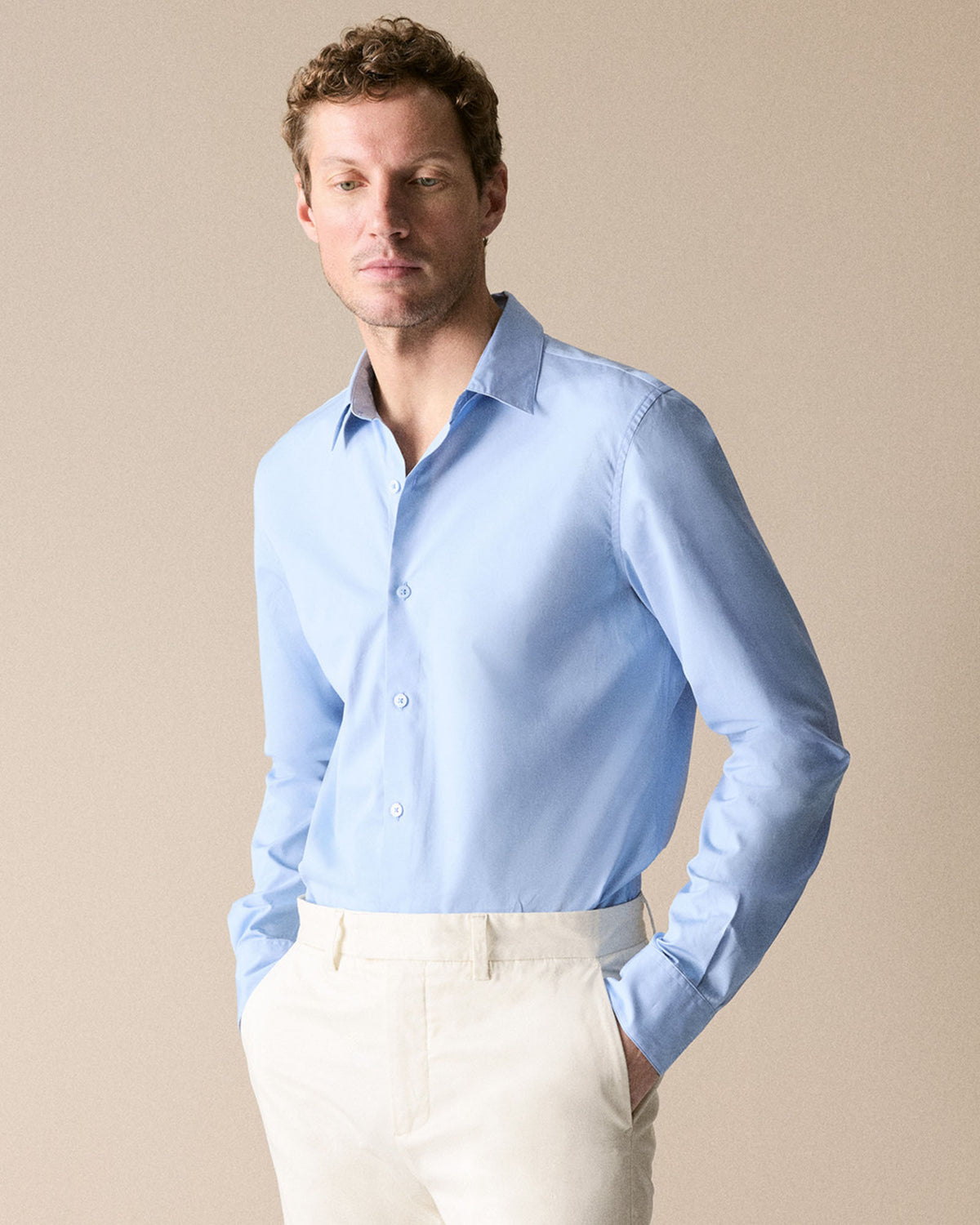 Tailored Fit Poplin Smart Shirt