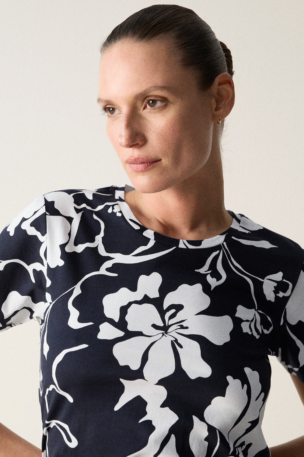 Pima Cotton Floral T-Shirt