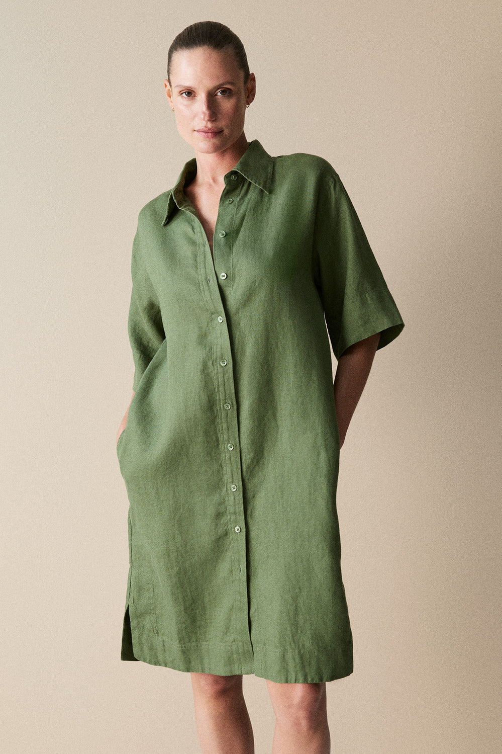 Linen Shift Dress