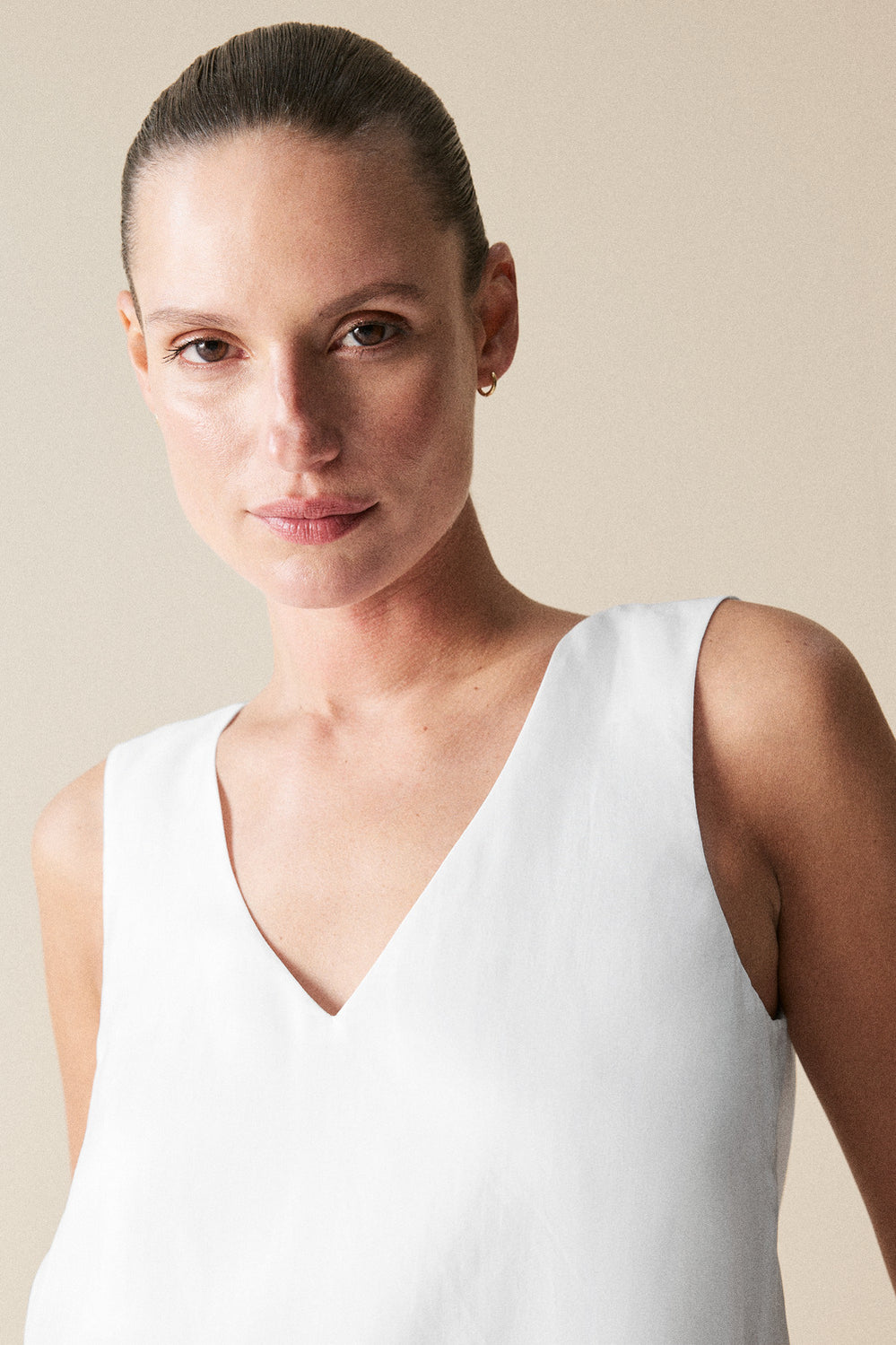 Lyocell V Neck Tank