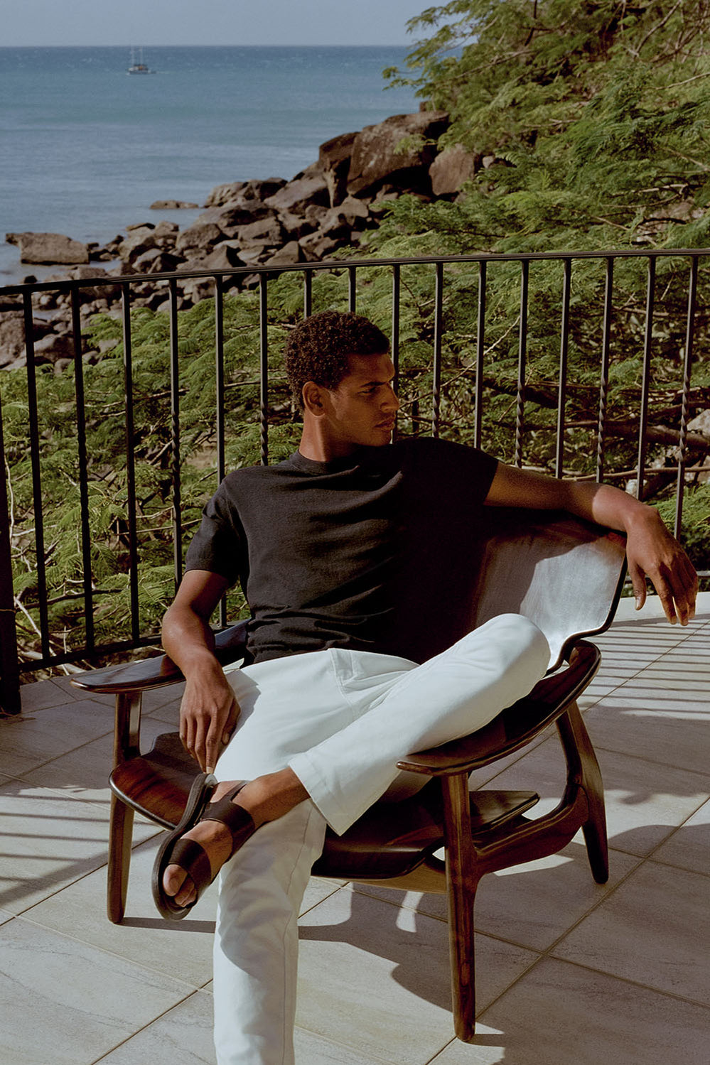 Silk Cotton Fine Knit T-Shirt