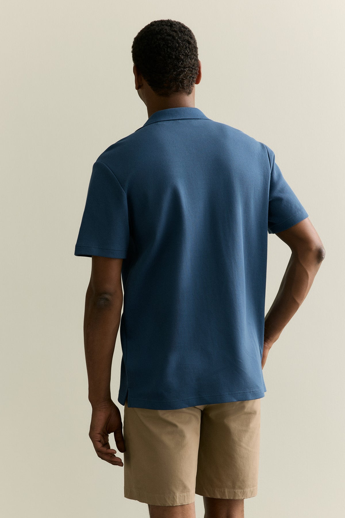 Regular Fit Cotton Blend Pique Shirt