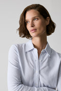 Yarn Dyed Cotton Pique Stripe Shirt
