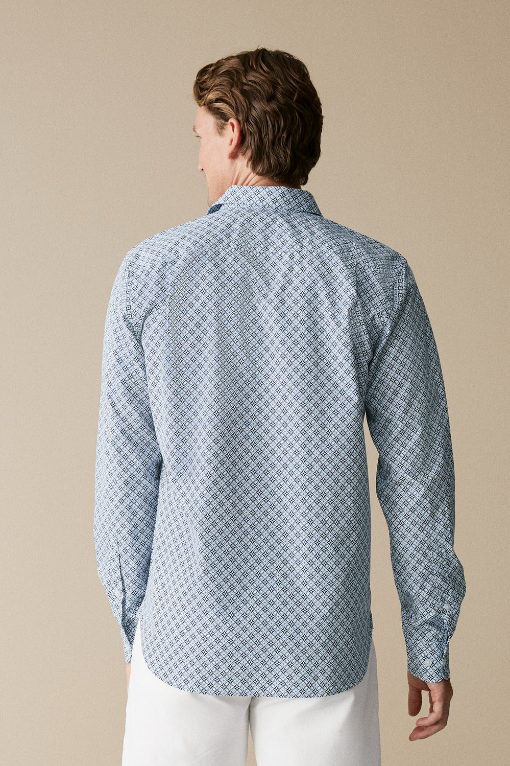 Tailored Fit Diamond Geo Print Shirt
