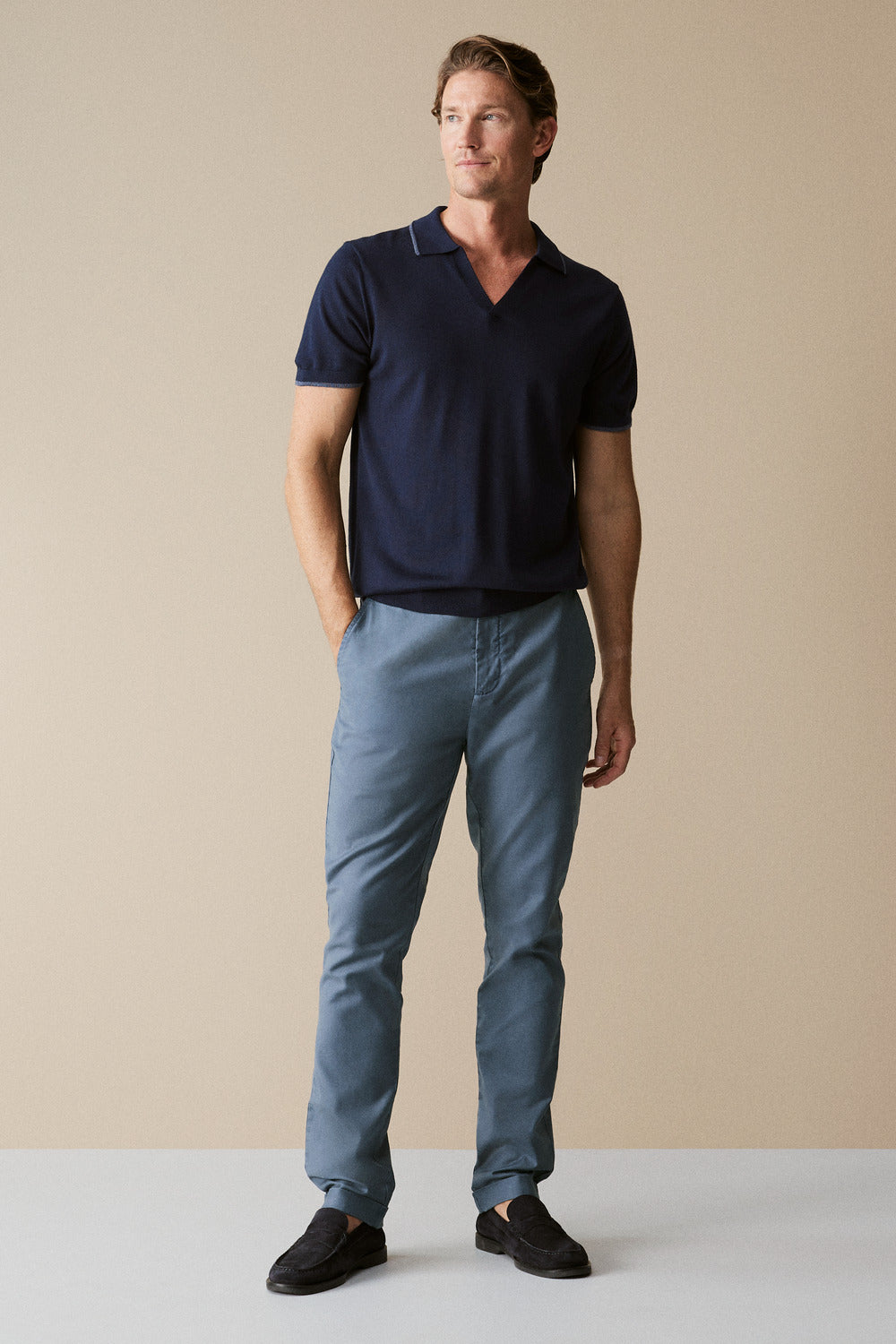 Garment Dyed Slim Pant