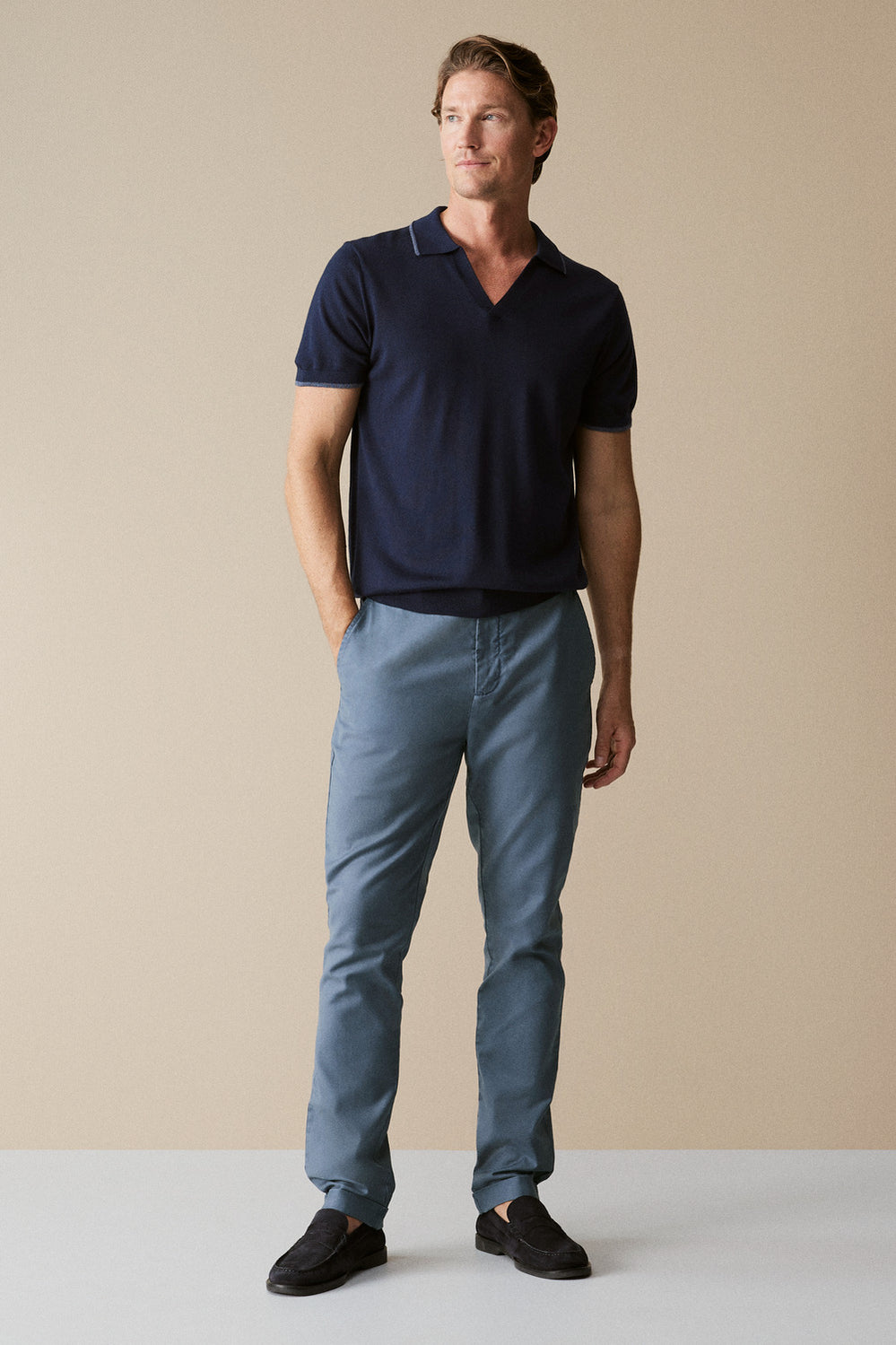 Garment Dyed Slim Pant