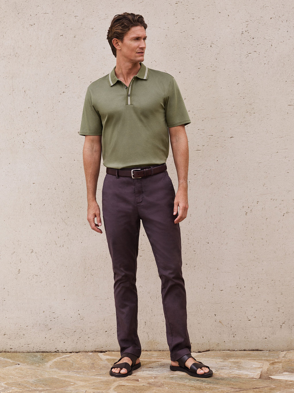 Garment Dyed Slim Pant