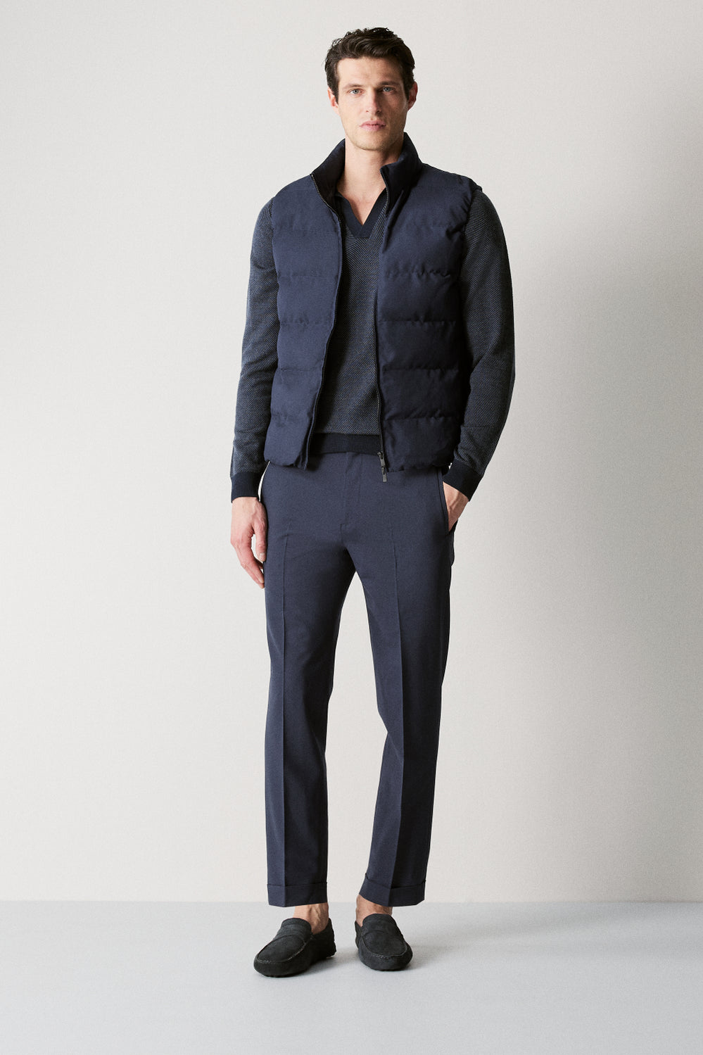 Stretch Wool Relaxed Pant