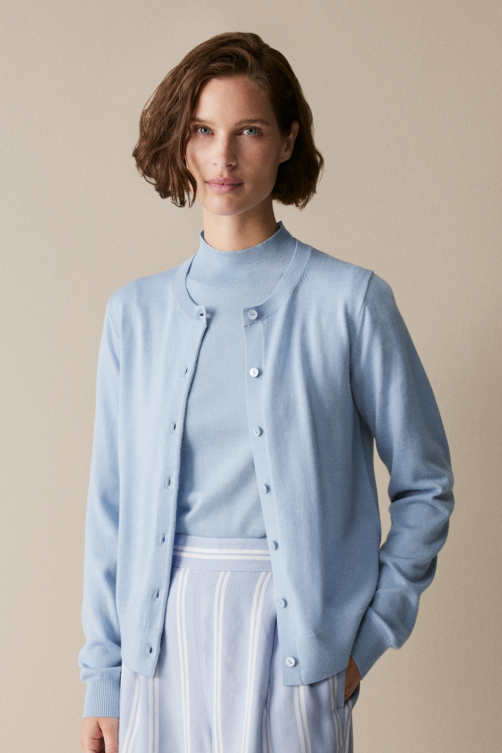 Merino Classic Crew Cardigan