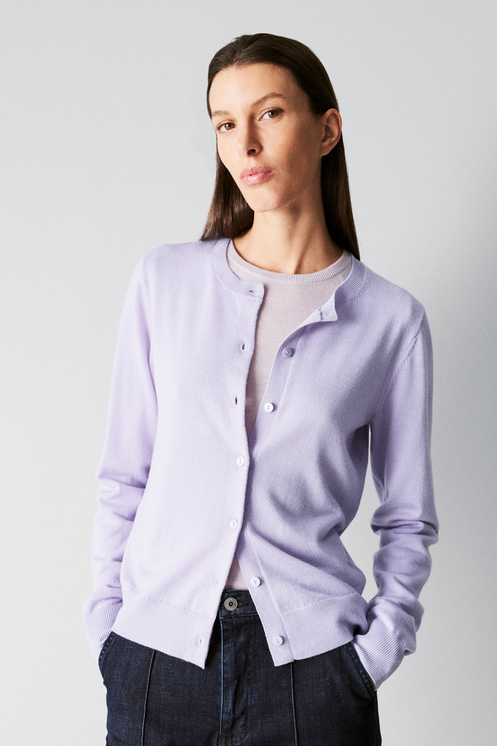 Merino Classic Crew Cardigan