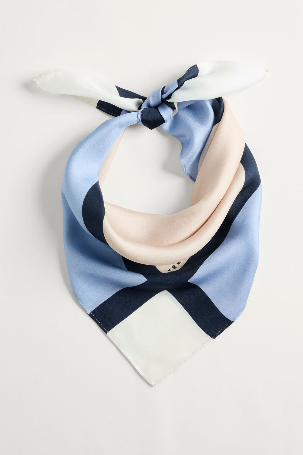 Silk Twill Graphic Print Neckerchief
