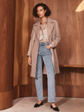 Italian Wool Blend Car Coat