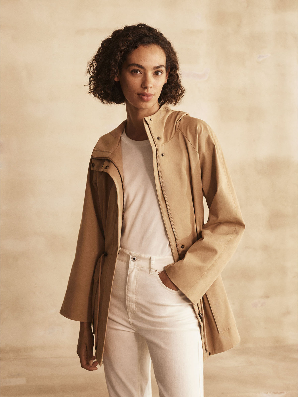 Stretch Cotton Twill Anorak