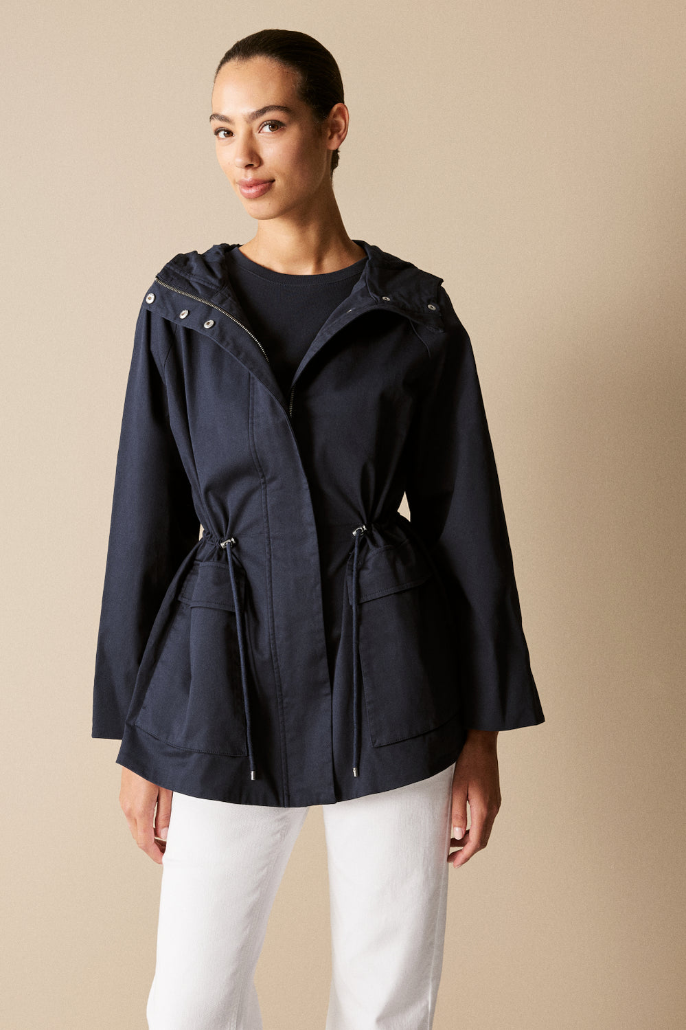 Stretch Cotton Twill Anorak