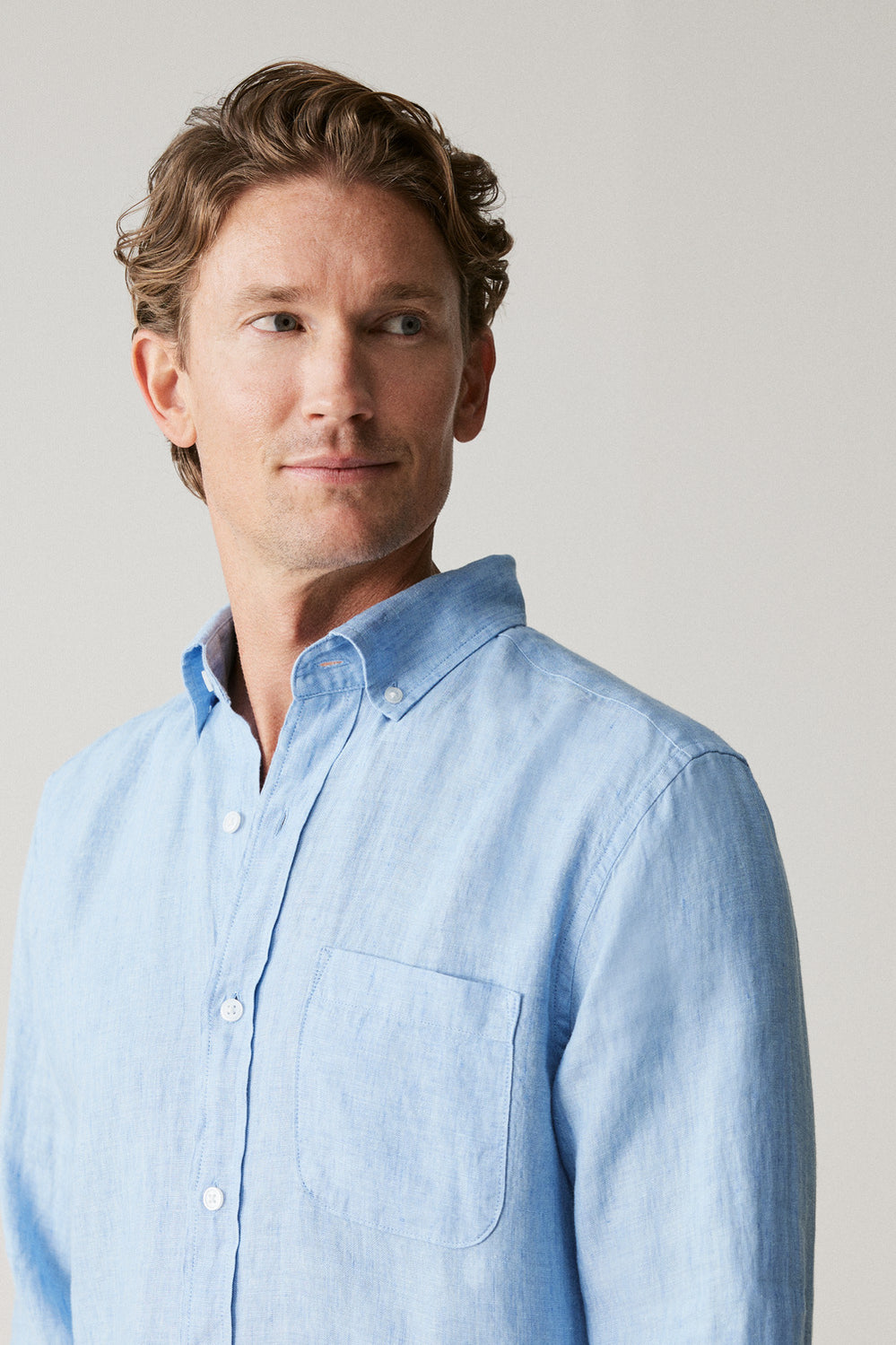 Regular Fit Delave Linen Shirt