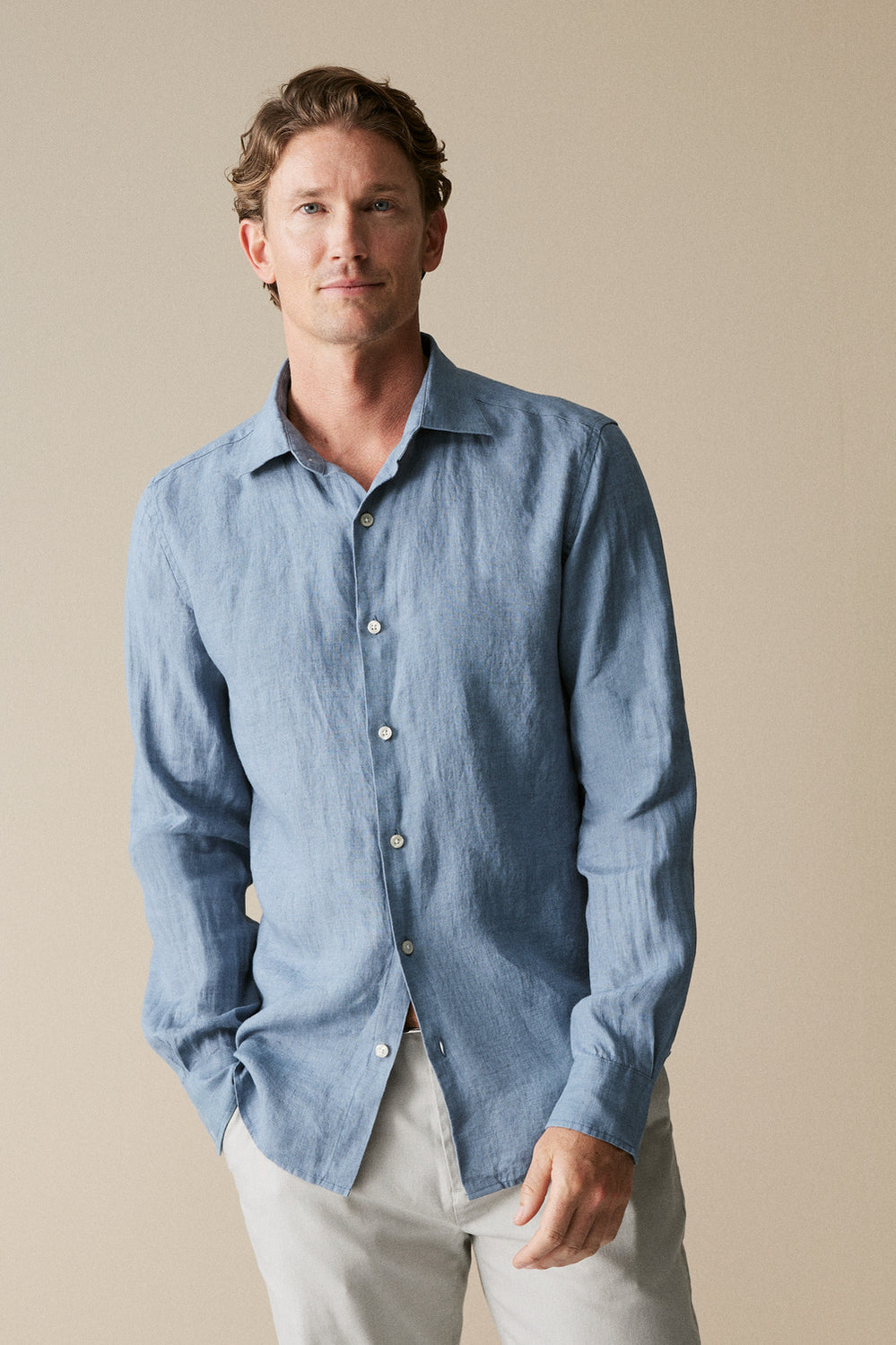 Tailored Fit Delave Linen Shirt