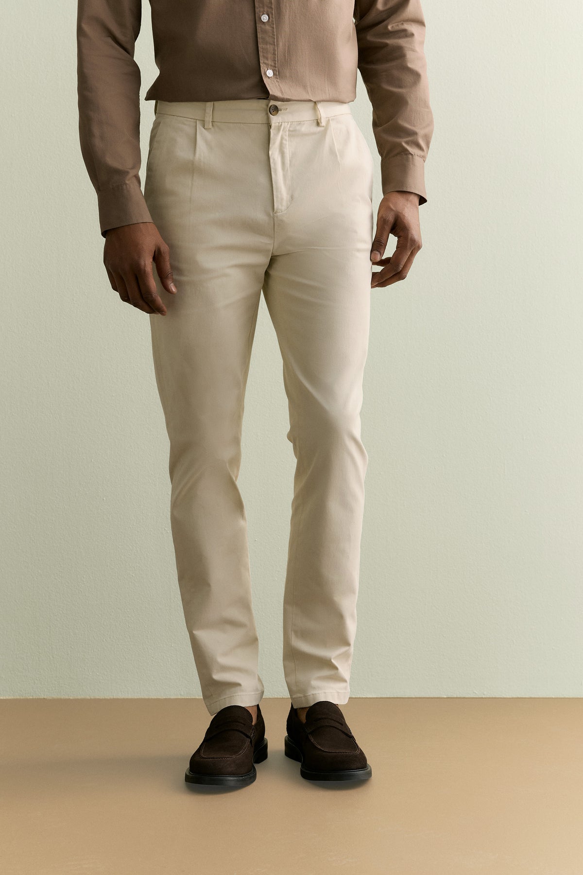 Pleat Front Chino Pant