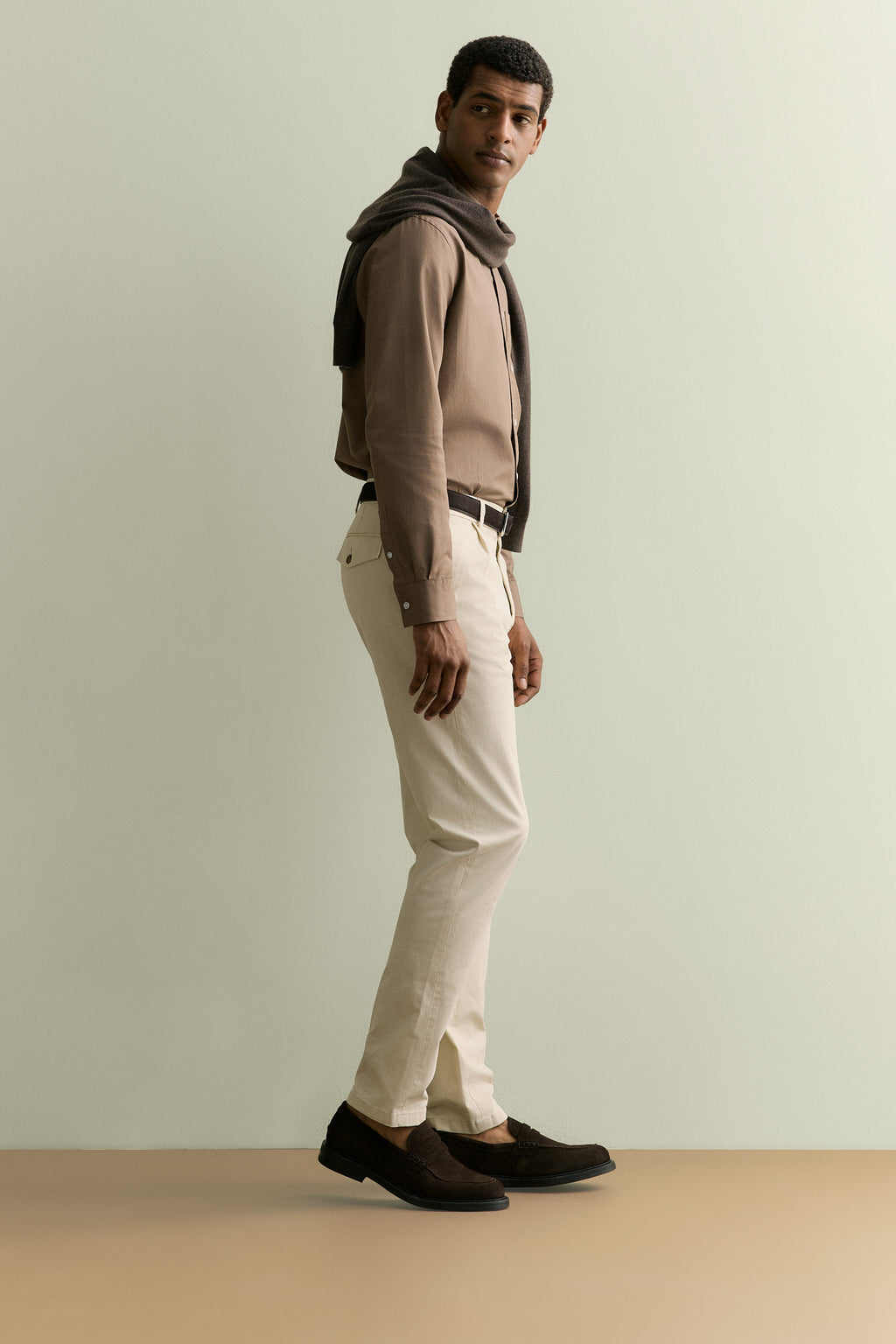 Pleat Front Chino Pant