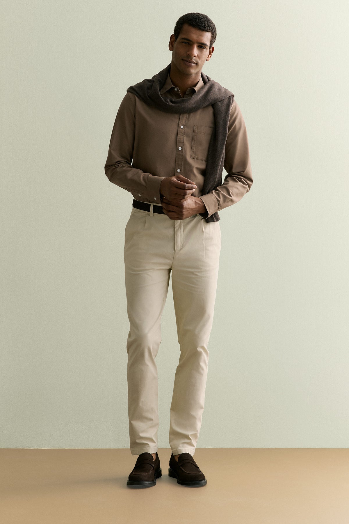 Pleat Front Chino Pant