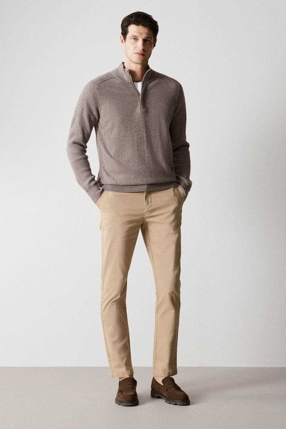 Merino Cashmere Half Zip