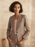 Yarn Dyed Prince Of Wales Check Blazer