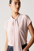Silk Tie Neck Top