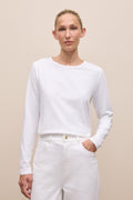 Cotton Long Sleeve Crew T-Shirt
