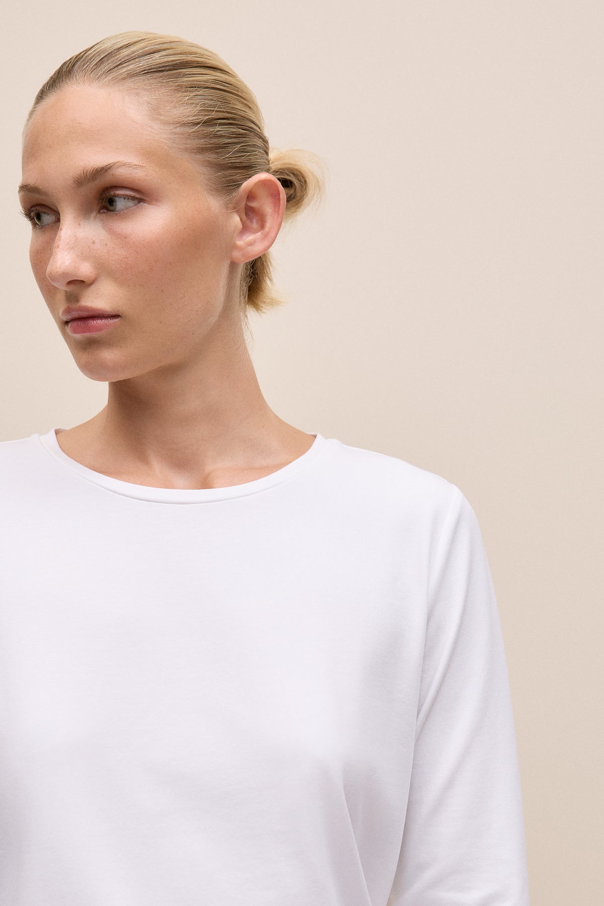 Cotton Long Sleeve Crew T-Shirt