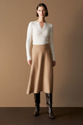 Merino Milano A-Line Skirt