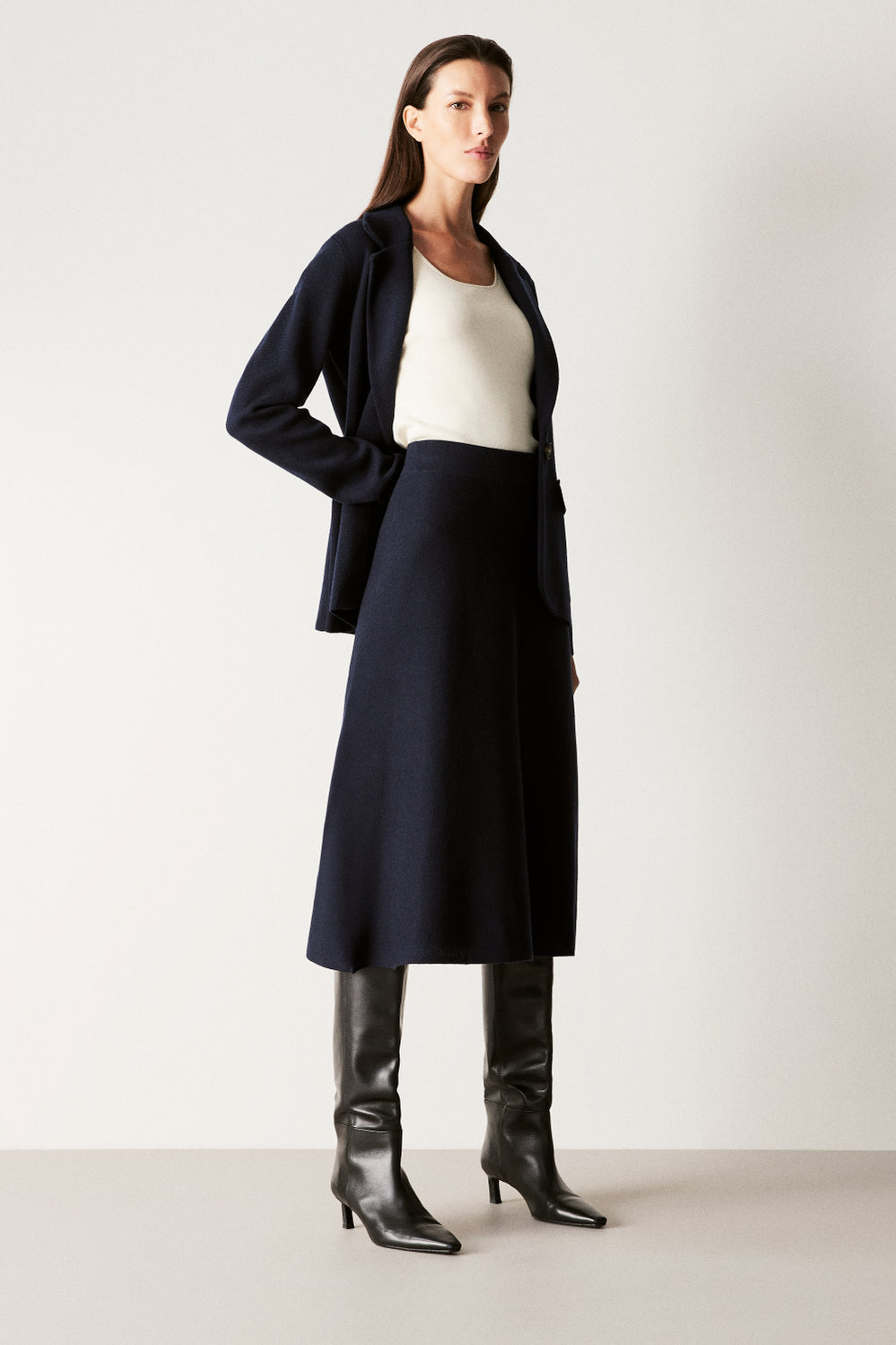 Merino Milano A-Line Skirt