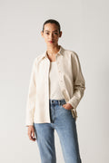 Faux Leather Shirt