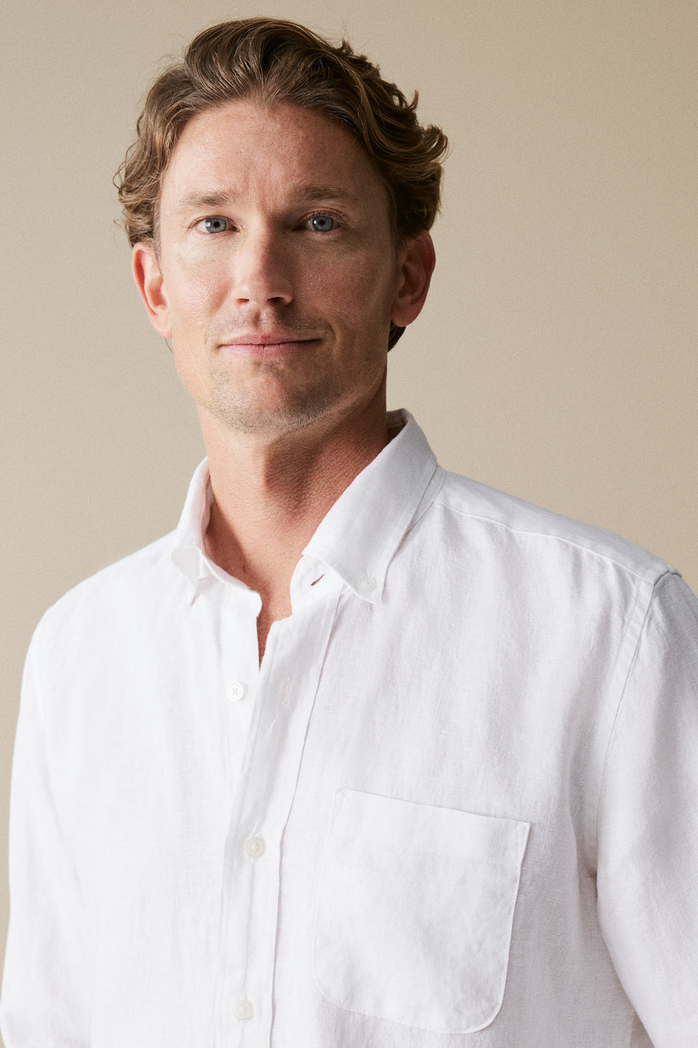 Regular Fit Linen Long Sleeve Shirt
