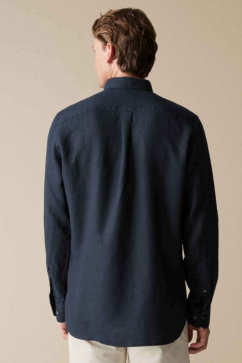 Regular Fit Linen Long Sleeve Shirt