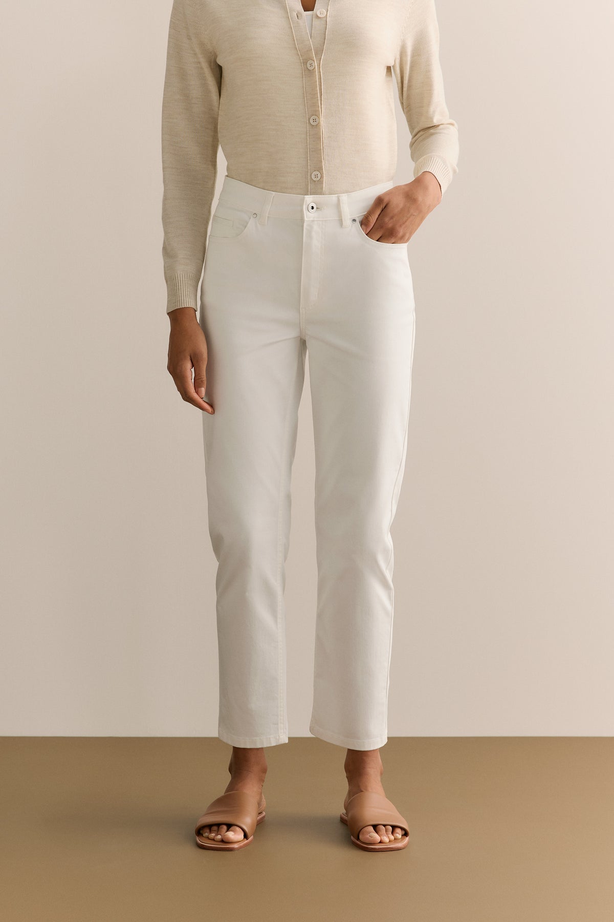 Sateen Modern Straight Leg Jean