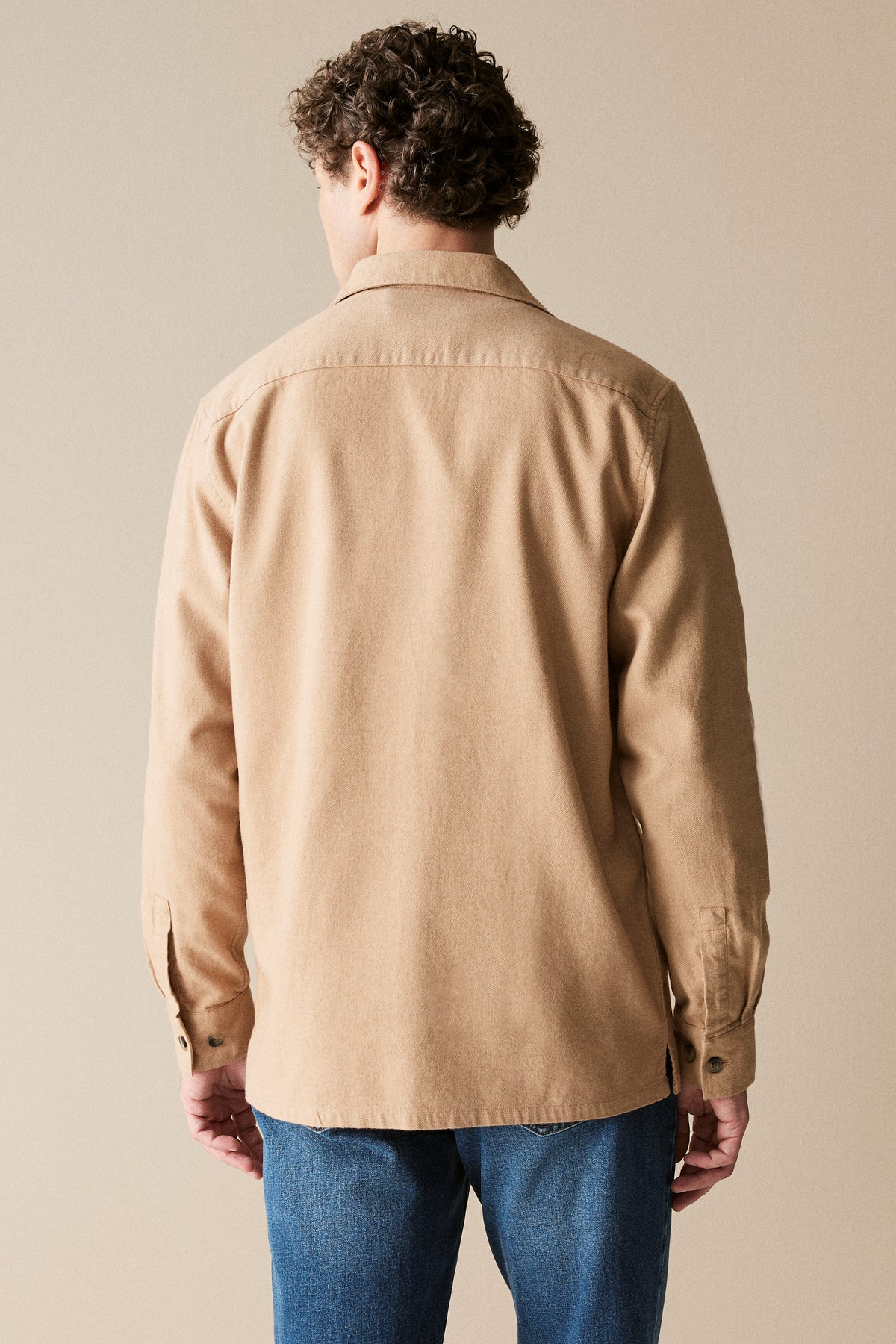 Regular Fit Cotton Tonal Twill Shirt