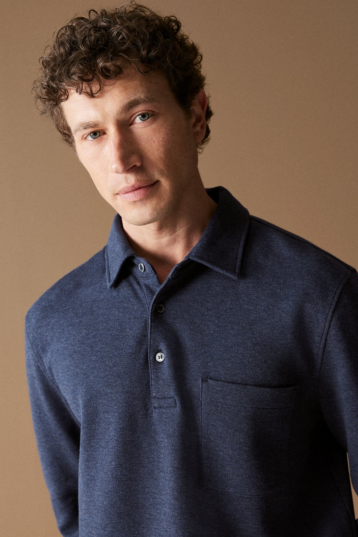 Pique Cotton Patch Pocket Polo Shirt