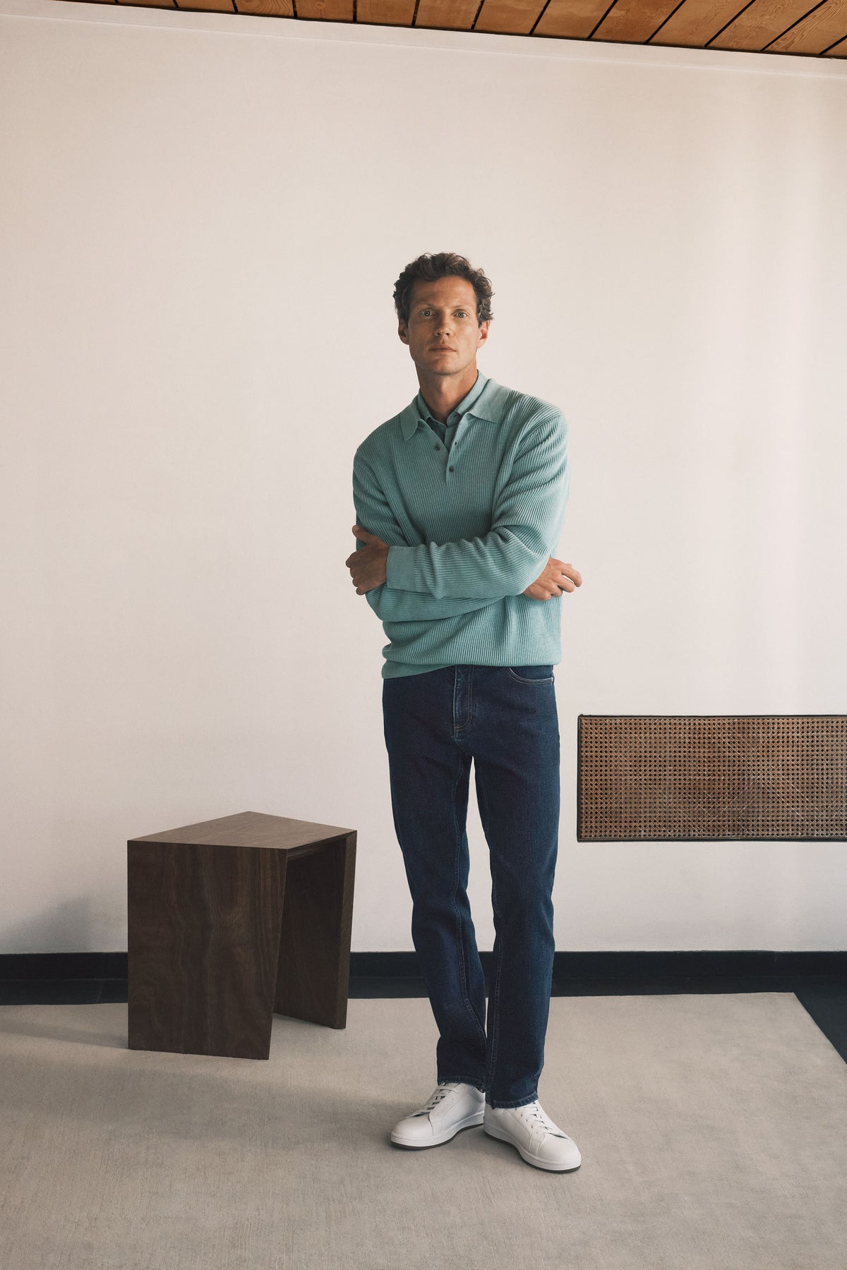 Regular Fit Delave Linen Long Sleeve Shirt