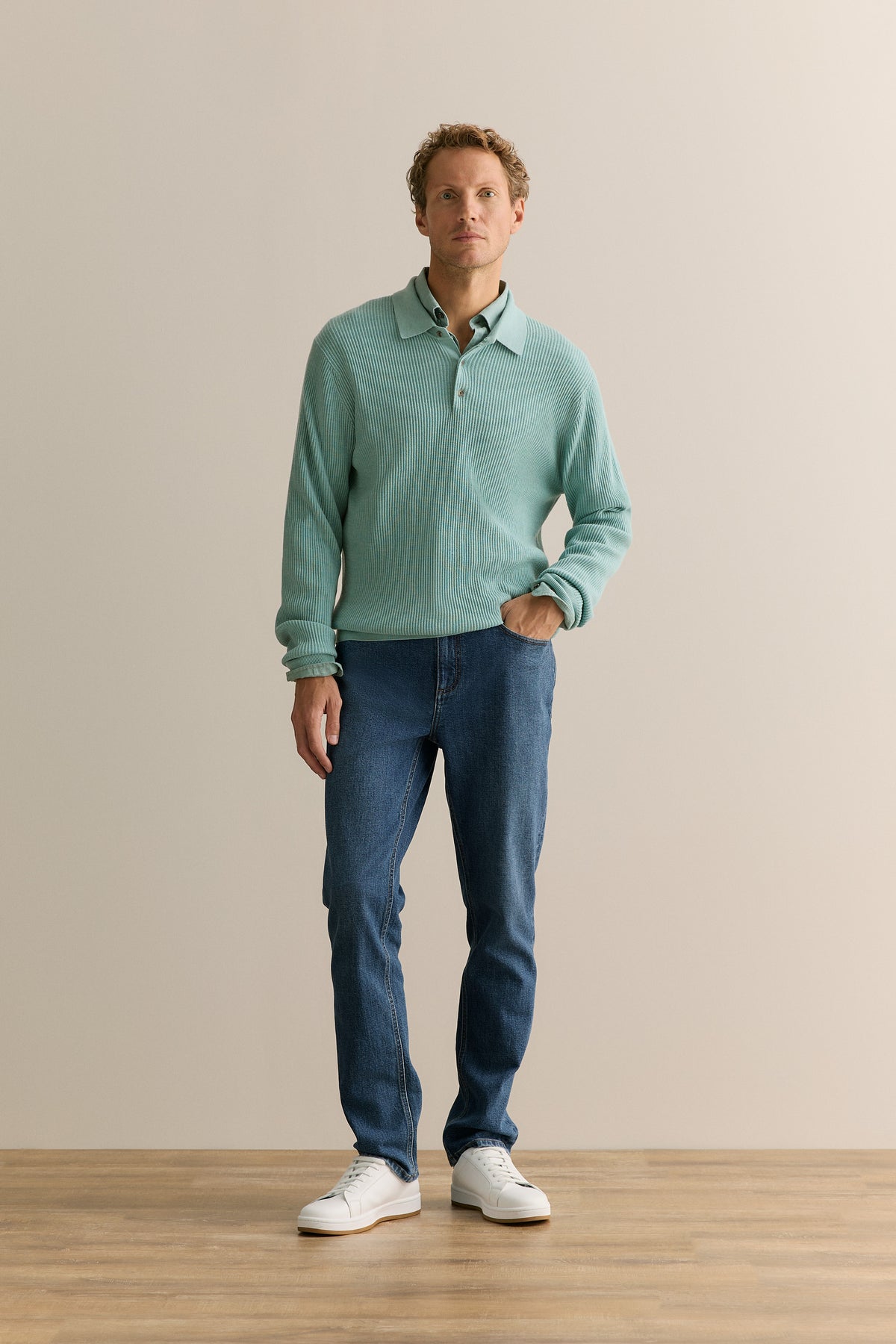 Regular Fit Delave Linen Long Sleeve Shirt