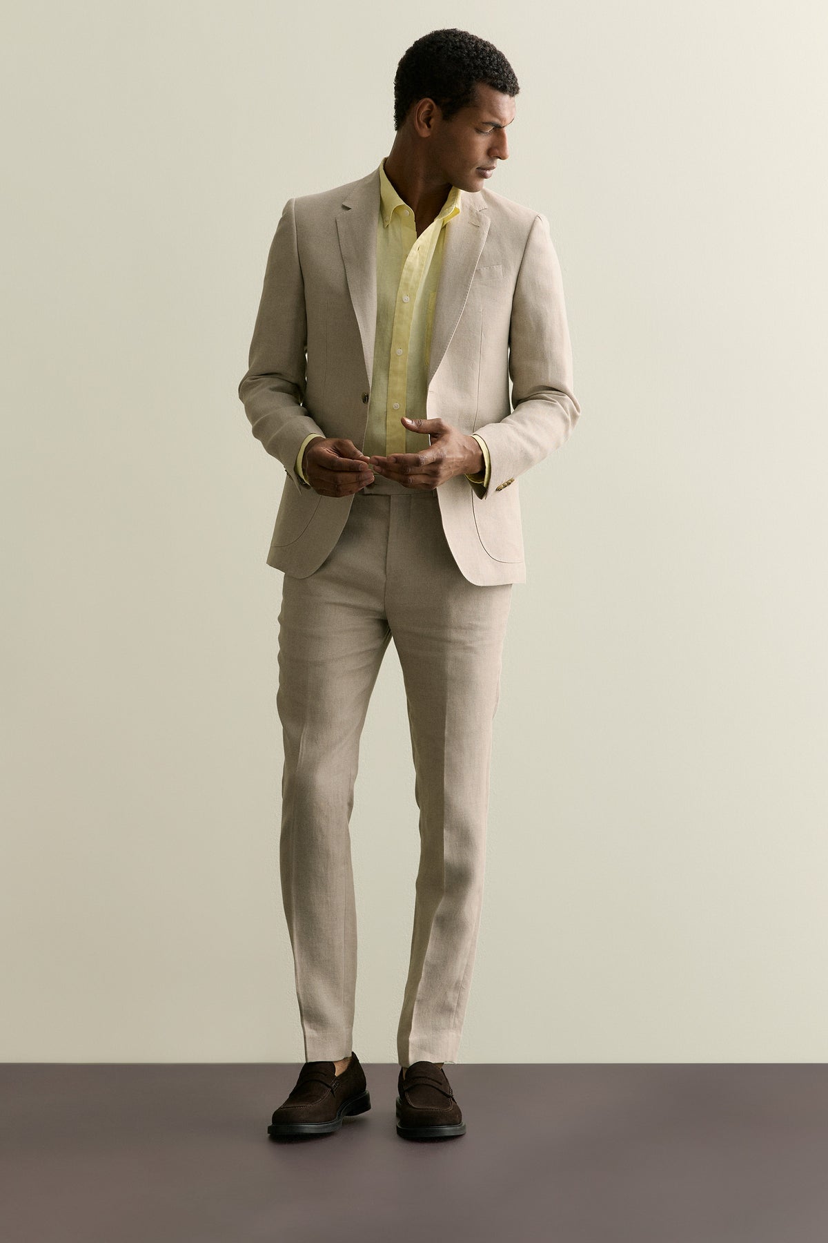 Regular Fit Delave Linen Long Sleeve Shirt