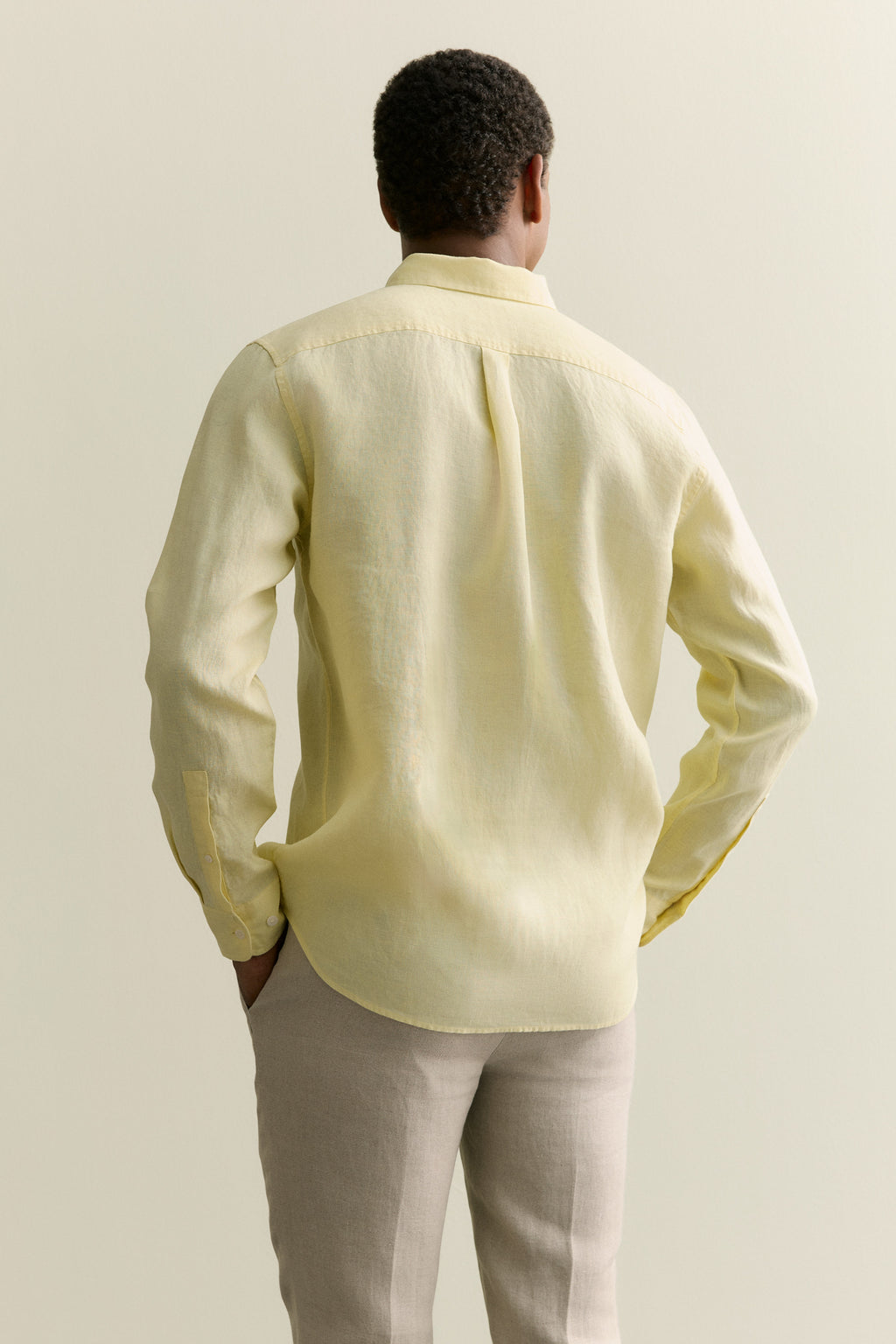Regular Fit Delave Linen Long Sleeve Shirt