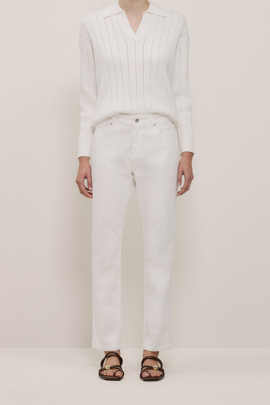 Cotton Blend Boyfriend Jean